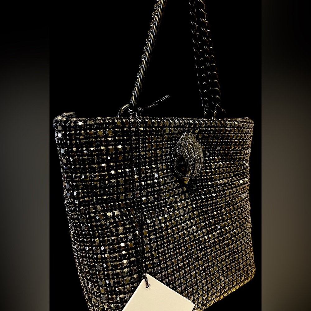 Kurt Geiger NWT Mini Party Tote/Bag All-over Crystals w/ Iconic Bird Head - Picture 11 of 15
